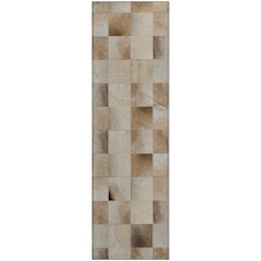 Premium Machine Washable Mayfield  Taupe 2'3" x 7'6" Runner Rug