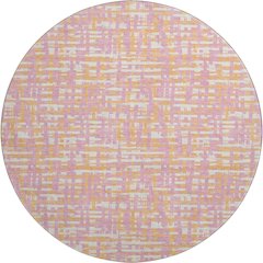 Premium Machine Washable Mayfield AMF1060 Pink 8' x 8' Round Rug