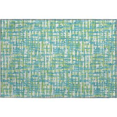 Premium Machine Washable Mayfield AMF1060 Turquoise 1'8" x 2'6" Rug