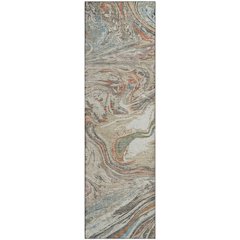 Premium Machine Washable Mayfield AMF1061 Beige 2'3" x 7'6" Runner Rug