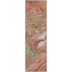 Premium Machine Washable Mayfield AMF1061 Coral 2'3" x 7'6" Runner Rug