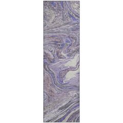 Premium Machine Washable Mayfield AMF1061 Lavender 2'3" x 7'6" Runner Rug