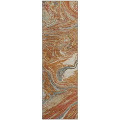 Premium Machine Washable Mayfield AMF1061 Paprika 2'3" x 7'6" Runner Rug