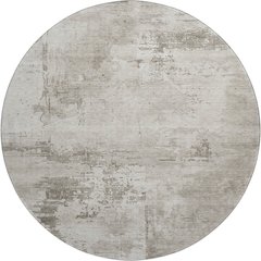 Premium Machine Washable Mayfield AMF1062 Beige 8' x 8' Round Rug