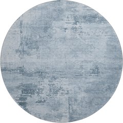 Premium Machine Washable Mayfield AMF1062 Denim 8' x 8' Round Rug