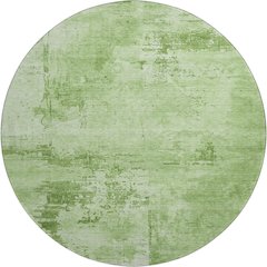 Premium Machine Washable Mayfield AMF1062 Green 8' x 8' Round Rug