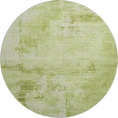Premium Machine Washable Mayfield AMF1062 Lime 8' x 8' Round Rug