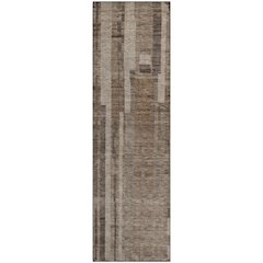 Premium Machine Washable Mayfield AMF1063 Brown 2'3" x 7'6" Runner Rug