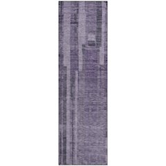 Premium Machine Washable Mayfield AMF1063 Purple 2'3" x 7'6" Runner Rug