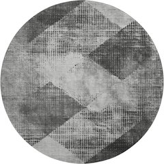 Premium Machine Washable Mayfield AMF1065 Gray 8' x 8' Round Rug