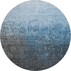 Premium Machine Washable Mayfield AMF1066 Blue 8' x 8' Round Rug