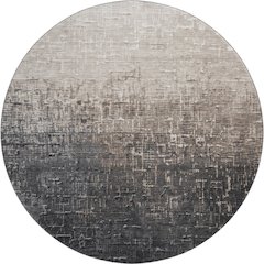 Premium Machine Washable Mayfield AMF1066 Khaki 8' x 8' Round Rug
