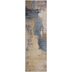 Premium Machine Washable Mayfield AMF1068 Gold 2'3" x 7'6" Runner Rug