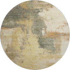 Premium Machine Washable Mayfield AMF1068 Sage 8' x 8' Round Rug