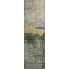 Premium Machine Washable Mayfield AMF1069 Fern 2'3" x 7'6" Runner Rug