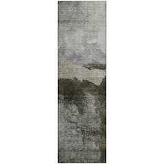 Premium Machine Washable Mayfield AMF1069 Taupe 2'3" x 7'6" Runner Rug