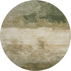 Premium Machine Washable Mayfield AMF1070 Fern 8' x 8' Round Rug