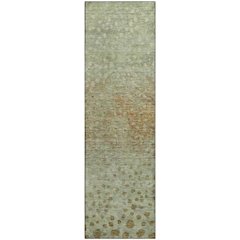 Premium Machine Washable Mayfield AMF1074 Aloe 2'3" x 7'6" Runner Rug