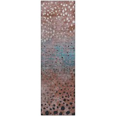 Premium Machine Washable Mayfield AMF1074 Paprika 2'3" x 7'6" Runner Rug