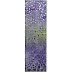 Premium Machine Washable Mayfield AMF1074 Purple 2'3" x 7'6" Runner Rug