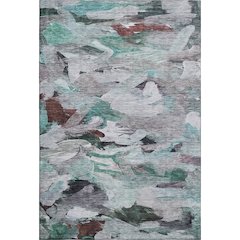 Premium Machine Washable Mayfield AMF1075 Teal 2'6" x 3'10" Rug