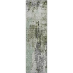 Premium Machine Washable Mayfield AMF1076 Mint 2'3" x 7'6" Runner Rug