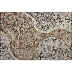 Premium Machine Washable Mayfield AMF1078 Brown 1'8" x 2'6" Rug