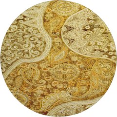 Premium Machine Washable Mayfield AMF1078 Terracotta 8' x 8' Round Rug