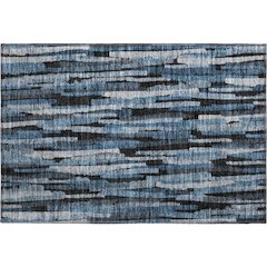 Premium Machine Washable Mayfield AMF1079 Blue 1'8" x 2'6" Rug