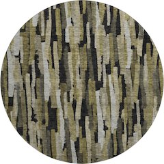 Premium Machine Washable Mayfield AMF1079 Brown 8' x 8' Round Rug