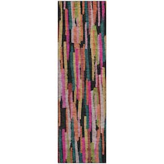 Premium Machine Washable Mayfield AMF1079 Pink 2'3" x 7'6" Runner Rug