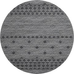 Premium Machine Washable Mayfield  Gray 8' x 8' Round Rug