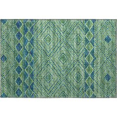 Premium Machine Washable Mayfield  Green 1'8" x 2'6" Rug