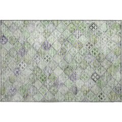 Premium Machine Washable Mayfield AMF1081 Green 1'8" x 2'6" Rug