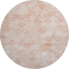 Premium Machine Washable Mayfield AMF1081 Pink 8' x 8' Round Rug