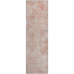 Premium Machine Washable Mayfield AMF1081 Pink 2'3" x 7'6" Runner Rug