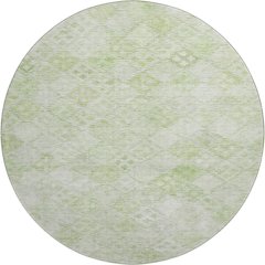 Premium Machine Washable Mayfield AMF1081 Sage 8' x 8' Round Rug