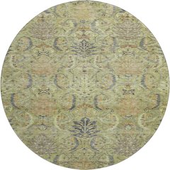 Premium Machine Washable Mayfield AMF1082 Aloe 8' x 8' Round Rug