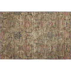 Premium Machine Washable Mayfield AMF1082 Brown 1'8" x 2'6" Rug