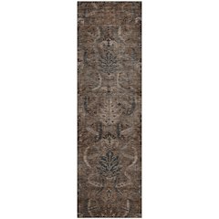 Premium Machine Washable Mayfield AMF1082 Fudge 2'3" x 7'6" Runner Rug