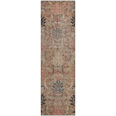 Premium Machine Washable Mayfield AMF1082 Khaki 2'3" x 7'6" Runner Rug