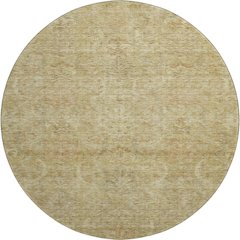 Premium Machine Washable Mayfield AMF1082 Wheat 8' x 8' Round Rug