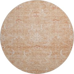 Premium Machine Washable Mayfield AMF1083 Salmon 8' x 8' Round Rug