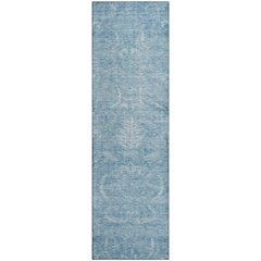 Premium Machine Washable Mayfield AMF1083 Sky 2'3" x 7'6" Runner Rug