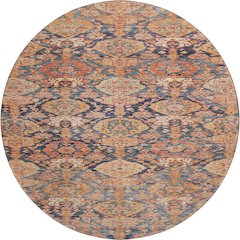Premium Machine Washable Mayfield AMF1084 Terracotta 8' x 8' Round Rug