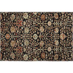 Premium Machine Washable Mayfield AMF1085 Black 1'8" x 2'6" Rug