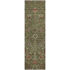 Premium Machine Washable Mayfield AMF1085 Fern 2'3" x 7'6" Runner Rug
