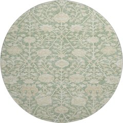 Premium Machine Washable Mayfield AMF1086 Aloe 8' x 8' Round Rug