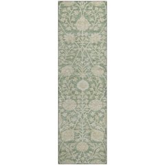 Premium Machine Washable Mayfield AMF1086 Aloe 2'3" x 7'6" Runner Rug