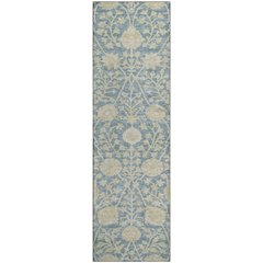 Premium Machine Washable Mayfield AMF1086 Sky 2'3" x 7'6" Runner Rug